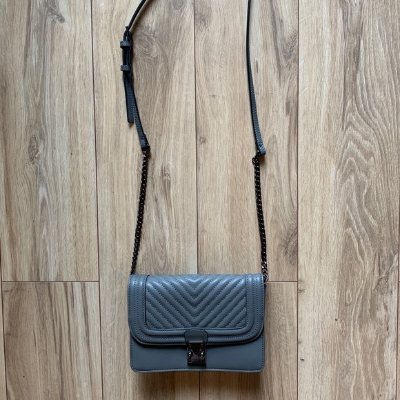 Christopher Kon - Gray Leather Crossbody Bag - Picture 1 of 6